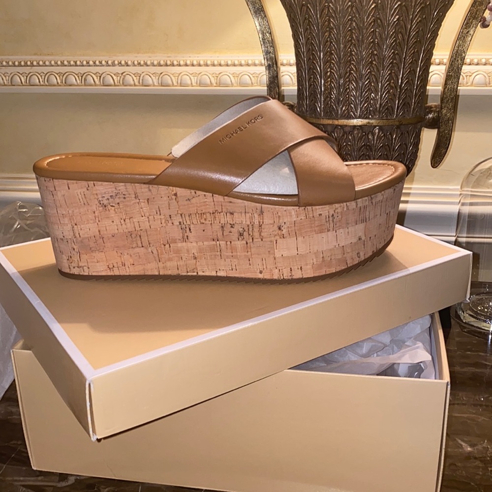 Michaels kors platform sandal.